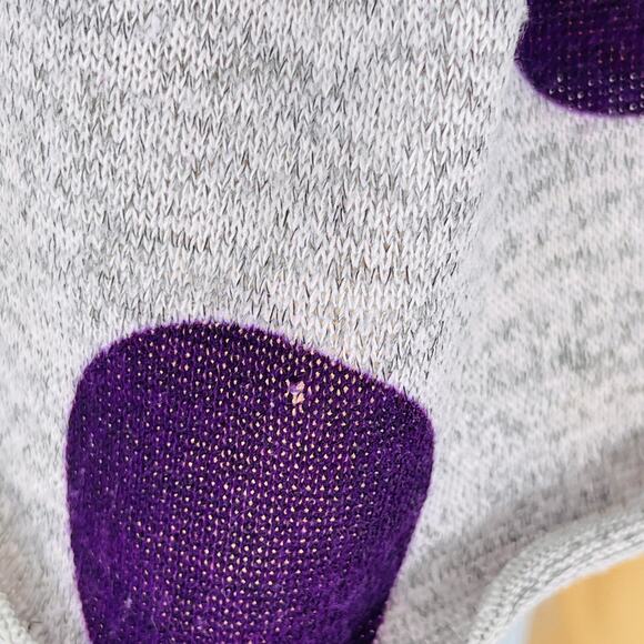 What A Doll Grey/Gray Dress with Purple Polka Dots and Bow for 18 inch Dolls GUC - Picture 9 of 11